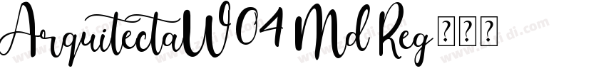 ArquitectaW04 Md Reg字体转换